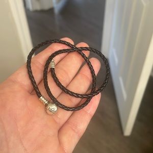Pandora black double leather - Gem